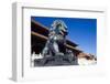 Guardian Lion at Forbidden City on Tiananmen Square, Imperial Palace, Beijing, Dongcheng District,-Dallas and John Heaton-Framed Photographic Print