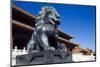 Guardian Lion at Forbidden City on Tiananmen Square, Imperial Palace, Beijing, Dongcheng District,-Dallas and John Heaton-Mounted Photographic Print