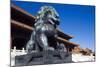 Guardian Lion at Forbidden City on Tiananmen Square, Imperial Palace, Beijing, Dongcheng District,-Dallas and John Heaton-Mounted Photographic Print