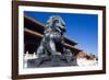 Guardian Lion at Forbidden City on Tiananmen Square, Imperial Palace, Beijing, Dongcheng District,-Dallas and John Heaton-Framed Photographic Print