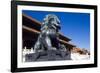 Guardian Lion at Forbidden City on Tiananmen Square, Imperial Palace, Beijing, Dongcheng District,-Dallas and John Heaton-Framed Photographic Print