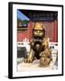 Guardian Lion at Forbidden City on Tiananmen Square, Imperial Palace, Beijing, Dongcheng District,-Dallas and John Heaton-Framed Photographic Print