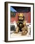 Guardian Lion at Forbidden City on Tiananmen Square, Imperial Palace, Beijing, Dongcheng District,-Dallas and John Heaton-Framed Photographic Print