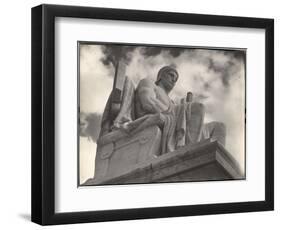 Guardian of Law, Statue Created by Sculptor James Earle Fraser Outside the Supreme Court Building-Margaret Bourke-White-Framed Photographic Print