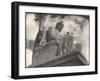 Guardian of Law, Statue Created by Sculptor James Earle Fraser Outside the Supreme Court Building-Margaret Bourke-White-Framed Photographic Print