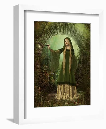 Guardian Of The Secret Garden-Atelier Sommerland-Framed Art Print