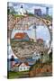 Guardians of Maine (Portland Head Lighthouse Center)-Lantern Press-Stretched Canvas