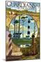 Guardians of the Atlantic Lighthouses - Outer Banks, North Carolina-Lantern Press-Mounted Art Print