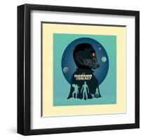 Guardians Of The Galaxy - Silhouettes-null-Framed Art Print