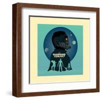 Guardians Of The Galaxy - Silhouettes-null-Framed Art Print