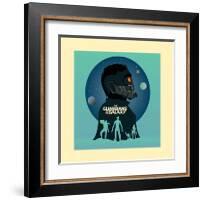 Guardians Of The Galaxy - Silhouettes-null-Framed Art Print