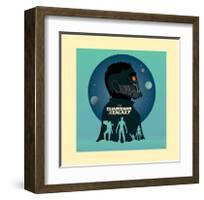 Guardians Of The Galaxy - Silhouettes-null-Framed Art Print