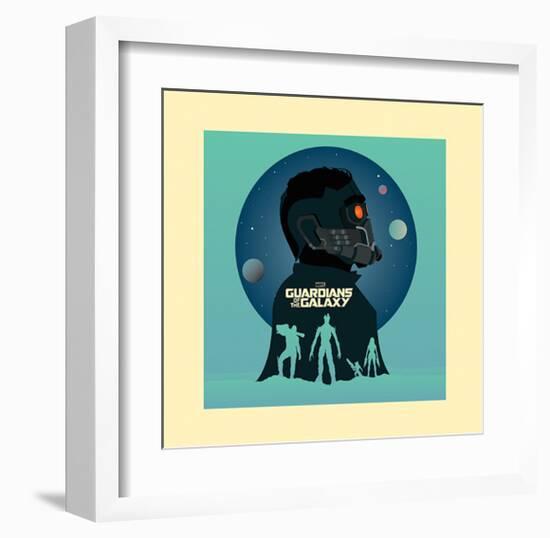 Guardians Of The Galaxy - Silhouettes-null-Framed Art Print