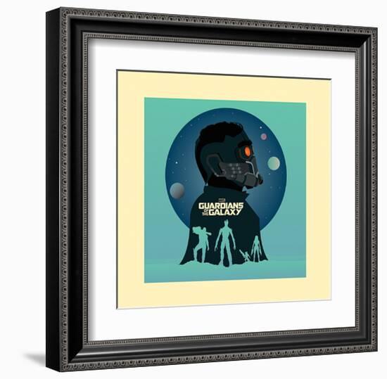 Guardians Of The Galaxy - Silhouettes-null-Framed Art Print