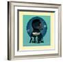 Guardians Of The Galaxy - Silhouettes-null-Framed Art Print
