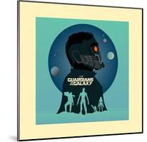 Guardians Of The Galaxy - Silhouettes-null-Mounted Art Print