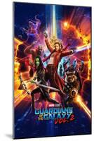 Guardians of the Galaxy: Vol. 2 - Star-Lord, Gamora, Drax, Groot, Rocket Raccoon, Yondu, Mantis-null-Mounted Poster