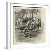 Guardians of the Peace in Morocco, a Troop of Moorish Police Escorting Prisoners-null-Framed Giclee Print