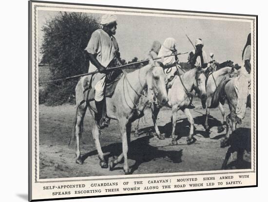 Guardians of the Sikh Refugee Caravan-null-Mounted Photographic Print