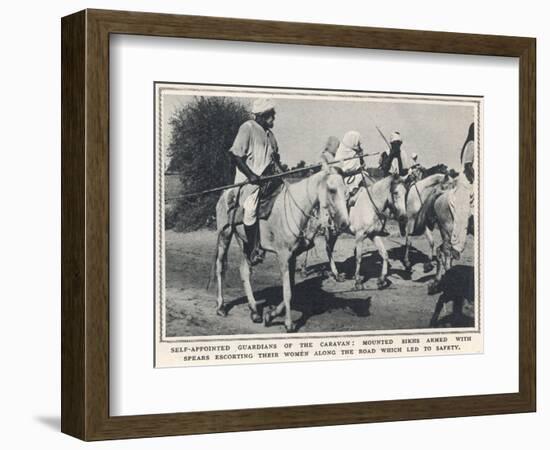 Guardians of the Sikh Refugee Caravan-null-Framed Photographic Print