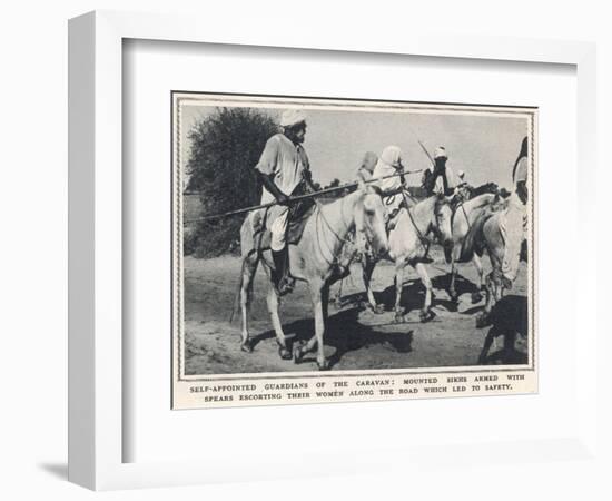 Guardians of the Sikh Refugee Caravan-null-Framed Photographic Print