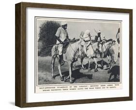 Guardians of the Sikh Refugee Caravan-null-Framed Premium Photographic Print