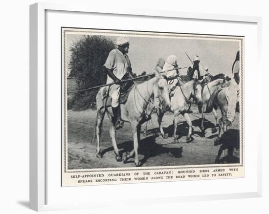 Guardians of the Sikh Refugee Caravan-null-Framed Photographic Print