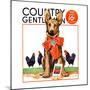 "Guarding the Garden," Country Gentleman Cover, May 1, 1935-Jene Klebe-Mounted Giclee Print