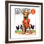 "Guarding the Garden," Country Gentleman Cover, May 1, 1935-Jene Klebe-Framed Giclee Print