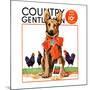 "Guarding the Garden," Country Gentleman Cover, May 1, 1935-Jene Klebe-Mounted Giclee Print