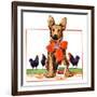 "Guarding the Garden,"May 1, 1935-Jene Klebe-Framed Giclee Print