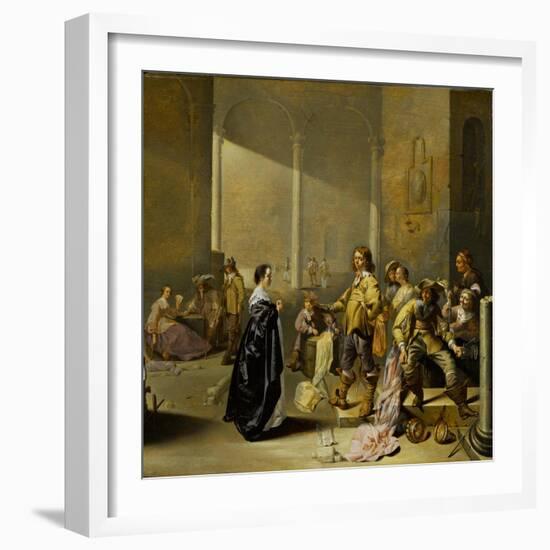 Guardroom Scene with Spoils of War, c.1635-1640-Jacob Duck-Framed Giclee Print