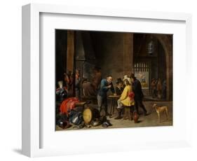 Guardroom with the Deliverance of Saint Peter, c.1645-47-David the Younger Teniers-Framed Giclee Print