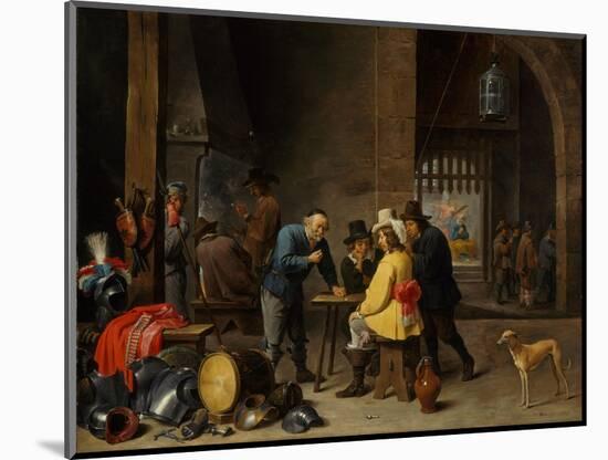 Guardroom with the Deliverance of Saint Peter, c.1645-47-David the Younger Teniers-Mounted Giclee Print