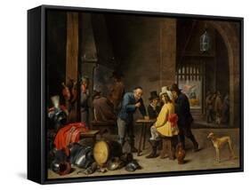 Guardroom with the Deliverance of Saint Peter, c.1645-47-David the Younger Teniers-Framed Stretched Canvas