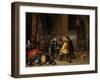 Guardroom with the Deliverance of Saint Peter, c.1645-47-David the Younger Teniers-Framed Giclee Print