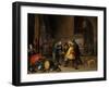 Guardroom with the Deliverance of Saint Peter, c.1645-47-David the Younger Teniers-Framed Giclee Print