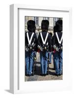 Guards at Amalienborg Royal Palace, Copenhagen, Denmark, Scandinavia, Europe-Yadid Levy-Framed Photographic Print