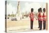 Guards at Buckingham Palace, London, England-null-Stretched Canvas