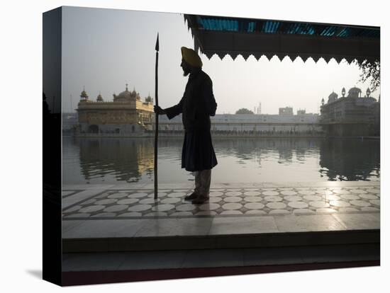 Guards at Golden Temple in Amritsar, Punjab, India-David H. Wells-Stretched Canvas