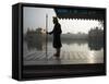 Guards at Golden Temple in Amritsar, Punjab, India-David H. Wells-Framed Stretched Canvas