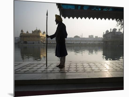 Guards at Golden Temple in Amritsar, Punjab, India-David H. Wells-Mounted Photographic Print