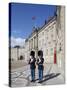 Guards at the Amalienborg Castle, Copenhagen, Denmark, Scandinavia, Europe-Frank Fell-Stretched Canvas