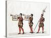 Guards, Costume Design for Shakespeare's Play, Henry VIII, 19th Century-null-Stretched Canvas