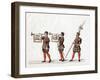 Guards, Costume Design for Shakespeare's Play, Henry VIII, 19th Century-null-Framed Giclee Print