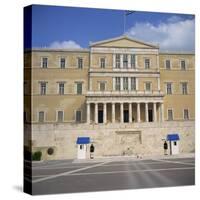 Guards in Front of the Tomb of the Unknown Soldier, Athens, Greece-Roy Rainford-Stretched Canvas