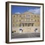 Guards in Front of the Tomb of the Unknown Soldier, Athens, Greece-Roy Rainford-Framed Photographic Print