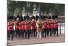 Guards Military Band Marching Past Buckingham Palace En Route to the Trooping of the Colour-James Emmerson-Mounted Photographic Print