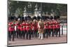 Guards Military Band Marching Past Buckingham Palace En Route to the Trooping of the Colour-James Emmerson-Mounted Photographic Print