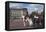 Guards Officer and Escort Awaiting Guards Detachments Outside Buckingham Palace-James Emmerson-Framed Stretched Canvas